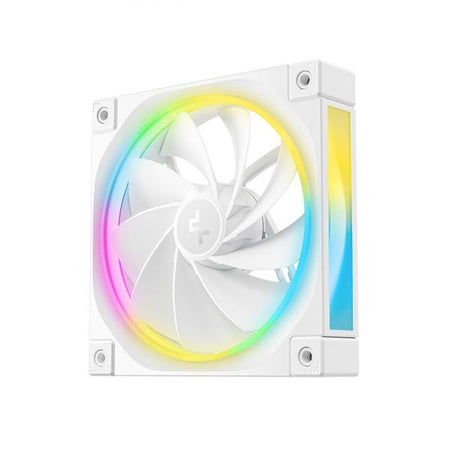 DeepCool FL12R WH-3 IN 1 Case per computer Ventilatore 12 cm Bianco 3 pz (DeepCool FL12 120mm PWM 3 Pack Reverse White Fan - High Performance, Low Noise, Fluid Dynamic Bearing, 36 ARGB LEDs, 500-2150