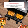 Double Air Fryer Friggitrice Aria Calda 8L Display Digitale 1700W Cottura senza Grassi