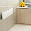 Tavolo Pieghevole a Muro Salvaspazio Multiuso in MDF Bianco 80x40cm