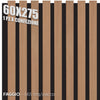 Pannelli Fonoassorbenti Decorativi effetto Legno per Pareti cm275x60 1,65mq/pacco