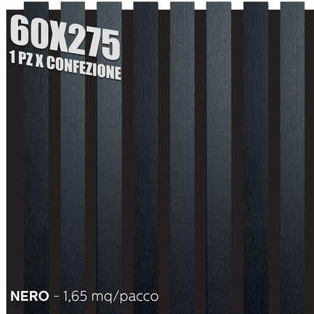 Pannelli Fonoassorbenti Decorativi effetto Legno per Pareti cm275x60 1,65mq/pacco