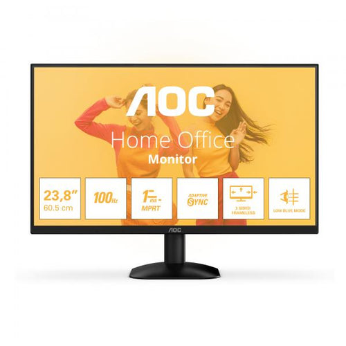 AOC MONITOR 23,8 LED VA FHD 16:9 4MS 300 CDM 100Hz, VGA/HDMI