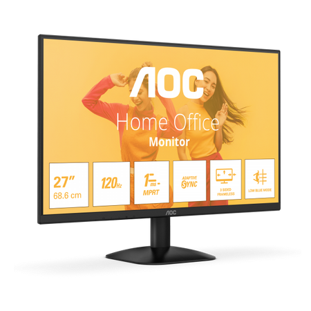 Monitor Aoc 27B35HM - Display 27" pollici LED VA - 16:9 - 1920x1080 Full-HD - 1ms - Vga, Hdmi - 100Hz - Vesa - Nero