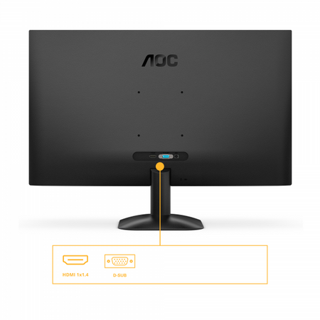 AOC MONITOR 27 LED VA FHD 16:9 4MS 300 CDM 100Hz, VGA/HDMI