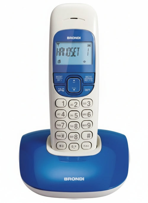 TEL. CORDLESS BRONDI NICE BIANCO/BLU