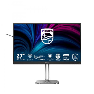 Monitor Philips 27B2U4601/00 - Led 27 Quad HD IPS - Pannello 16:9 - 180 Hz - 180 Hz - HDMI, DisplayPort - Connettività USB-C, hub USB - VESA - Grigio