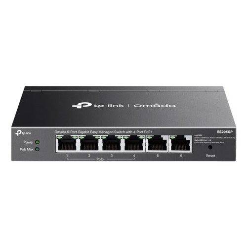 ES206GP switch di rete Gestito Gigabit Ethernet (10/100/1000) Supporto Power over Ethernet (PoE) Nero