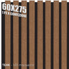Pannelli Fonoassorbenti Decorativi effetto Legno per Pareti cm275x60 1,65mq/pacco