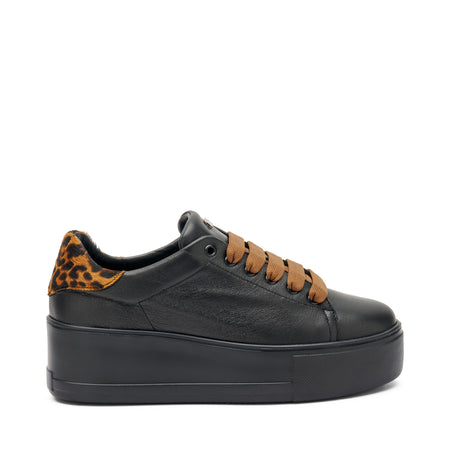 Frau sneakers donna in pelle nero 39Q1