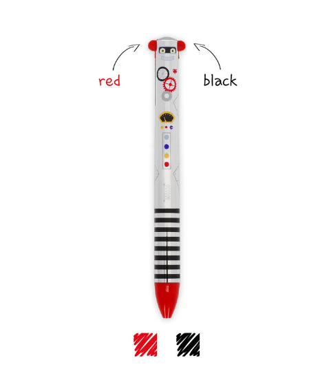 Penna a Sfera a Due Colori - Click&Clack - Robot