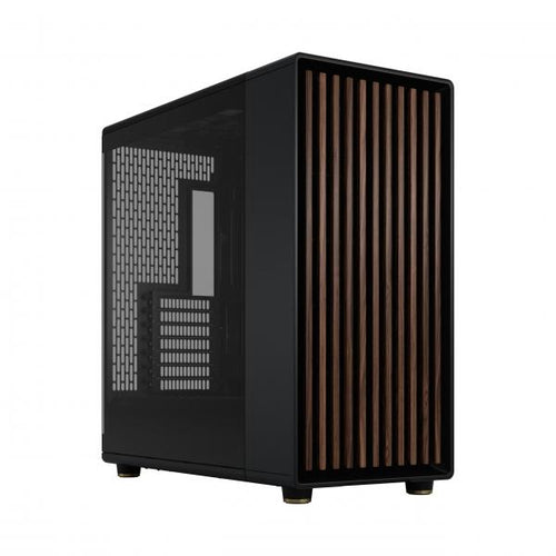 FRACTAL CASE MID TOWER NORTH XL RC CHARCOAL BLACK TG DARK MB connettore inv