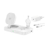 4smarts 541368 Caricabatterie per dispositivi mobili Cuffie, Smartphone, Orologio intelligente Bianco AC Carica wireless Ricarica rapida Interno (QI2 LADESTATION TRIDENT - WEI SAMSUNG)
