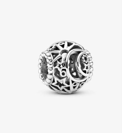 Pandora - Charm Openwork Sole, Stelle e Luna