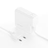 4smarts 545100 Caricabatterie per dispositivi mobili Universale AC Interno (LADEGER. FLEX PRO 100W WEI - 3USB-C+1USB-A TRAVEL)