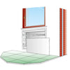 Ventilcassaforma ad incasso per ventilconvettori 833x1414x240mm Aermec CHF62
