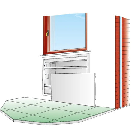 Ventilcassaforma ad incasso per ventilconvettori 833x1414x240mm Aermec CHF62