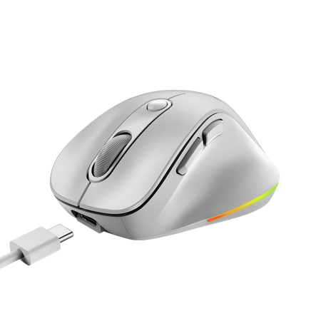 GENIUS MOUSE WIR. ERGO 9000S PRO MINI RGB BT DUO WIRELESS (BT +2.4Ghz) PEAR