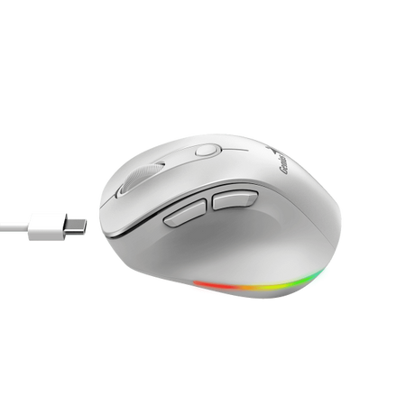 GENIUS MOUSE WIR. ERGO 9000S PRO MINI RGB BT DUO WIRELESS (BT +2.4Ghz) PEAR