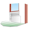 Ventilcassaforma ad incasso per ventilconvettori 833x1414x240mm Aermec CHF62
