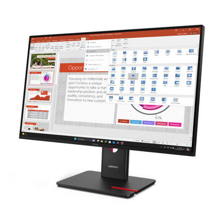 LENOVO MONITOR 27 LED IPS 16:9 FHD 6 MS 350 CDM, PIVOT, HDMI, MULTIMEDIALE T27-40