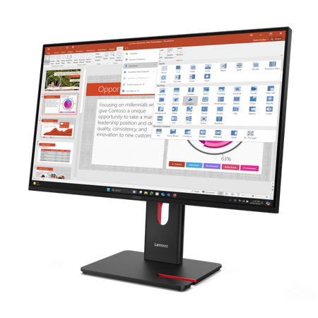 LENOVO MONITOR 27 LED IPS 16:9 FHD 6 MS 350 CDM, PIVOT, HDMI, MULTIMEDIALE T27-40