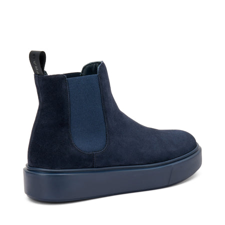 Frau beatles donna casual in pelle scamosciata blu 41A2