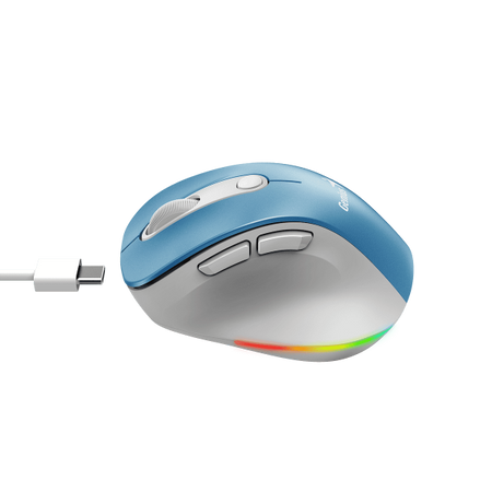 GENIUS MOUSE WIR. ERGO 9000S PRO MINI RGB BT DUO WIRELESS (BT +2.4Ghz) LIGH