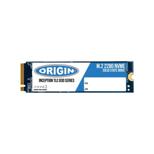 Origin Storage 02HM076-OS drives allo stato solido 1 TB M.2 PCI Express 3.0 NVMe 3D TLC (Origin Inception SSD 1TB NVMe M.2 3D TLC 80mm)