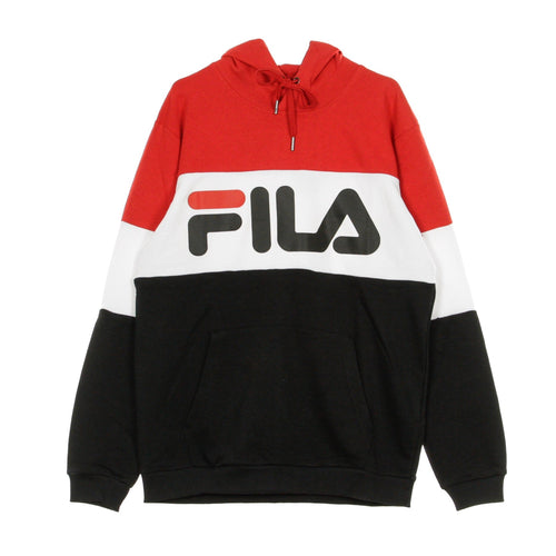 FILA Felpa Leggera Cappuccio Uomo Men Night Blocked True Red/black/bright White da uomo