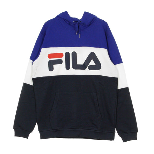 FILA Felpa Leggera Cappuccio Uomo Men Night Blocked Surf the Web/black Iris/bright White da uomo