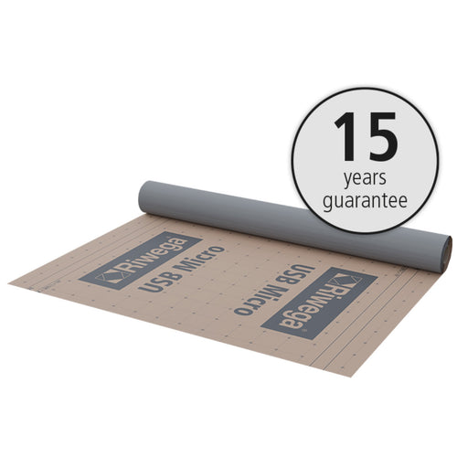 Riwega USB Micro - Telo Freno al Vapore Impermeabile 155 g/m² Rotolo da 1,5x50 mt (75mq)