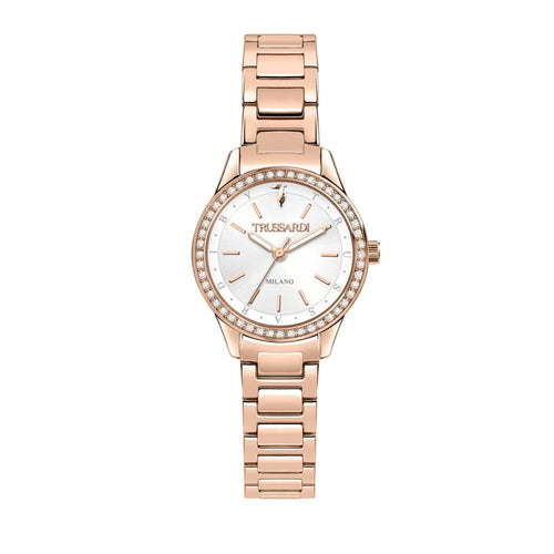 Orologio TRUSSARDI donna T-sky tempo acciaio oro rosa / argento