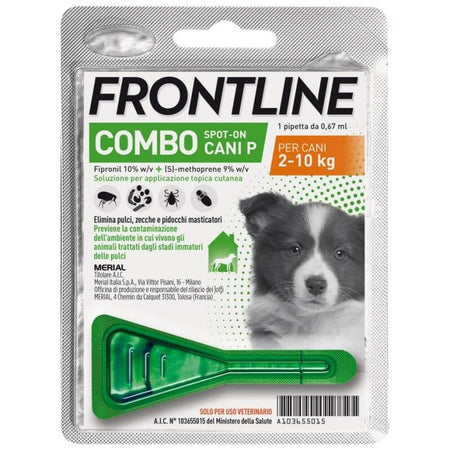 Antiparassitario per cani Frontline Combo 2- 10kg di peso