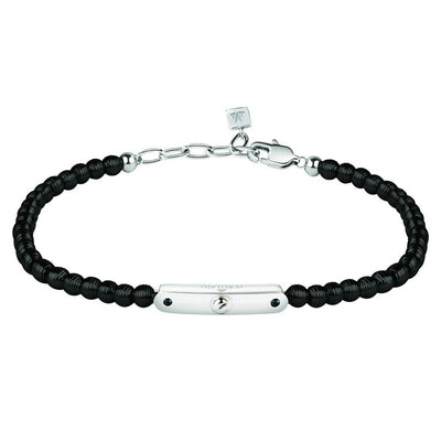 Bracciale MORELLATO uomo Mister Acciaio Nero / Diamanti