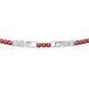 Bracciale MORELLATO donna Tesori rodiato / tennis rosso