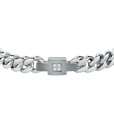 Bracciale MORELLATO uomo Diamonds acciaio / veri diamanti