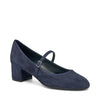 Frau Mary Jane in pelle scamosciata blu