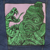 DOOMSDAY Giubbotto Jeans Uomo Necklace Denim Jacket Stone Wash da uomo