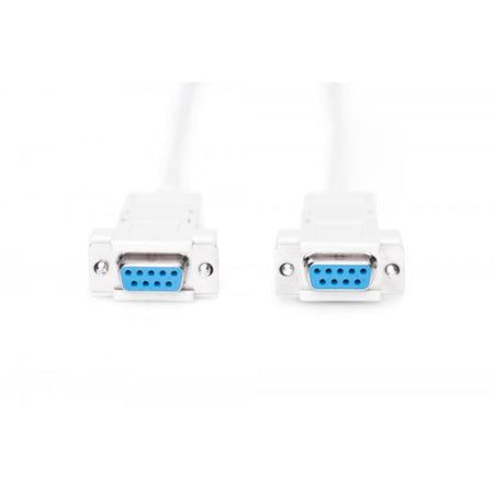 Cavo Null Modem Computer Seriale RS232 - Crossover (Incrociato) - 9 Poli Femmina/Femmina - 2 Mt.