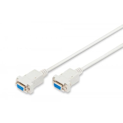 Cavo Null Modem Computer Seriale RS232 - Crossover (Incrociato) - 9 Poli Femmina/Femmina - 2 Mt.