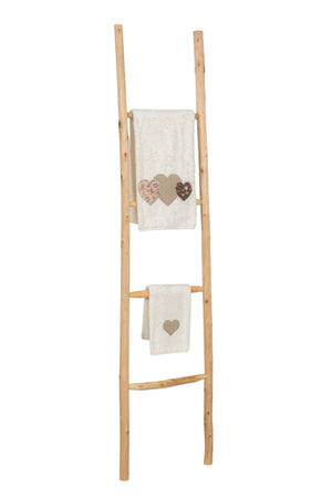 Biscottini Scala portasciugamani in legno finitura naturale dimensioni lunghezza profondità