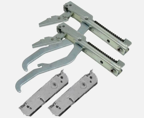 ARISTON COPPIA CERNIERE E PORTARULLI PER SPORTELLO 170 x 20 mm PORTA PESANTE