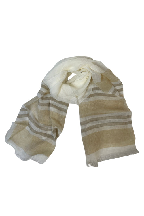 D.EXTERIOR Sciarpe Avorio/cammello da donna