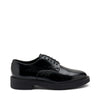 Frau stringate donna in pelle nero 79Q0