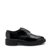 Frau stringate donna in pelle nero 79Q0