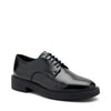 Frau stringate donna in pelle nero 79Q0