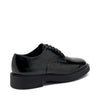 Frau stringate donna in pelle nero 79Q0