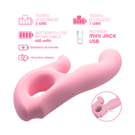 Vibratore Rabbit Riscaldante Doppia Stimolazione Clitoride e Punto G 10 Modalità