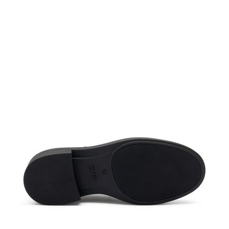 Frau stringate donna in pelle nero 79Q0