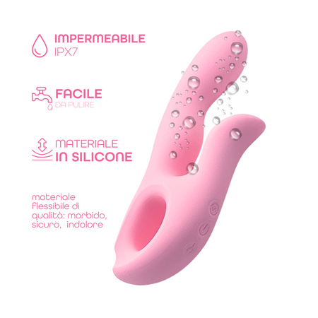 Vibratore Rabbit Riscaldante Doppia Stimolazione Clitoride e Punto G 10 Modalità
